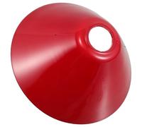 Healeved Red Glass Lamp Shade, Retro Lampshade, Bell-Shaped Vintage Replacement Shade, E27, Soft Light Dispersion, for Banker's Desk Lamps, Library Lights, Home
