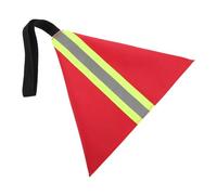 Healeved Red Reflective Kayak Safety Flag with Oxford Cloth, Travel Warning Flag for Trailer Hauling and Truck Loads, Kayak Towing Accessory with High Visibility Strip,