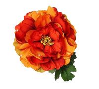 Healeved Red Simulated Hair Clip Floral Barrette for Women Bridal Accessories Wedding Bridesmaid Flower Girl Hair Flowers