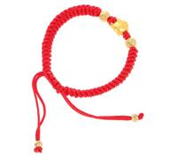Healeved Red String Zodiac Dragon Bracelet Woven Protection Charm Versatile Wrist Accessory for Couples Chinese Year Lucky Jewelry with Traditional Dragon Design