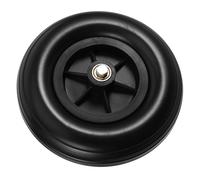 Healeved Replacement Solid Front Wheel 8 Inch PU Tire Wheelchair Accessory for Manual Wheelchairs and Walkers Black Anti-Slip Caster Wheel Spare Part