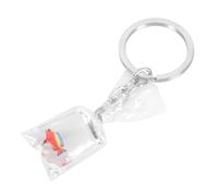 Healeved Resin Key Chain Fish Key Pendant Creative Colorful Resin Metal Decorative Not Easy to Deform Full of Blessing Bag Charm for Women Everyday Use