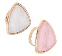 Healeved Resin Shell Ring Palettes with Delicate Mini Appearance for Nail Art Mixing 2pcs Portable and Wearable Finger Ring Plate for Home and Parties, for Nail Art Lovers