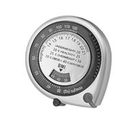 Healeved Retractable Bmi Calculator Tape Measure Silver Waist Body Measuring Tape Lightweight Portable for Accurate Health and Body Shape Assessment