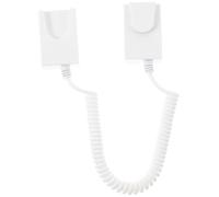 Healeved Retractable Remote Control Holder with Anti-lost Rope for Tv and Mobile Phone, Easy to Install Plastic Cable Holder Suitable for Hotel and Showroom Use