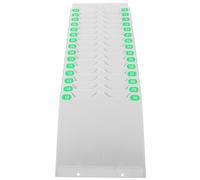 Healeved Retractable Wall-Mounted Attendance Cards Rack 20 Slots Plastic Time Cards Holder Organizer for Factory and Office Use