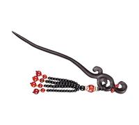 Healeved Retro Fringed Sandalwood Hairpin Hair Ornament for Up-do Styles Elegant Chinese Design for Daily and Performance Use Unique Vintage Decoration for Women and Girls