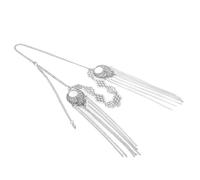 Healeved Retro Metal Long Tassel Head Chain for Women Versatile Bridal Jewelry Antique Style Headpiece Comfortable and Durable for Egyptian Costume and Festivals