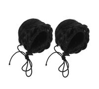 Healeved Reusable Bun Wig Hair Accessory Cat Ears Clips Claw Hair Buns Piece for Women Work Travel Special Occasions