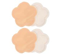 Healeved Reusable Nursing Pads 2 Pairs Lightweight Practical Breastfeeding Breast Pads Washable Cloth and Velvet Material Comfortable for Postpartum Moms