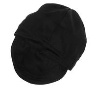 Healeved Reversible Welding Cap Flame Resistant Cotton Lightweight Protective Welding Hat with Mesh Liner Black Unisex Welder Headgear for Helmet Compatibility and Dust Splash Protection