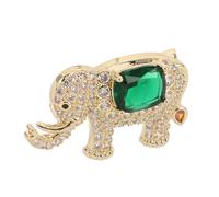 Healeved Rhinestone Elephant Brooch Bling Mini Elephants Ornaments for Cocktail Parties Wedding Cardigan Sweater Jewelry