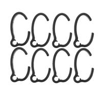 Healeved Rollator Walker Brake Parts, 8pcs Elliptical Cable Clips, Plastic Replacement Parts for Rollator Walker Frames and Seniors, Design for Secure Cable Holding Outdoors