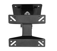 Healeved Rotatable for Spacing 75/100mm Hole Suitable Black for Occasions Tv Hanging Bracket Adjustable Steel Wall Mount with Metal Shaft, Easy to Install Display Screens