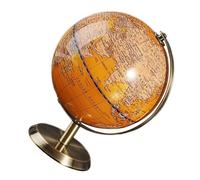 Healeved Rotating Desktop Globe Ornament for Study and Office Fade-resistant Educational Geography Sphere with Detailed English Map Sturdy Abs and Metal Construction for Classroom Learning
