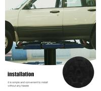 Healeved Rubber Lift Pad for Car Jack and Trolley Lift Stable Support and Shock Absorbing Features, Universal Black Rubber round Shape Suitable for Auto Hoist and Heavy Duty Lifting