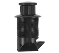 Healeved Rv Push Button Cabinet Latch: Cylindrical Press Closure Latch - Modern Cabinet Knob Lock for Camper, Yachts, RVs, Motorhomes Wardrobe Drawer, Black