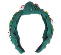 Healeved Santa Claus Headband Christmas Headband Women Xmas Hair Accessories for Party Festive Celebration