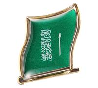 Healeved Saudi Arabia Country Flag Lapel Pin Metal Brooch for Men Patriotic Accessory for Hats Suits Shirts Collectible Souvenir