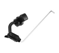 Healeved Saxophone Square Socket Mount Plastic and Stainless Steel Phone Holder Lyre Clip, Adjustable Black Fits A4 Sheets and Tablets, for Alto Saxophone Marching Band Rehearsal