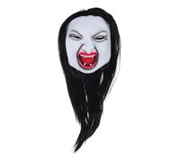 Healeved Scary Mask: Halloween Female Horror Creepy Mask With Long Wig - Comfortable Detailed Horror Headgear Prop For Masquerade Haunted House Carnivals