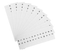 Healeved Self Adhesive Alphabet Stickers White Paper Index Tabs 364 Pieces Complete Alphabetical Page Markers Easy to Carry and Store Small Size for Offices and Homes