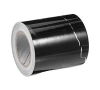 Healeved Self-Adhesive PVC Skirting Board Border Wallpaper Strip 5M Roll Black Gold Decorative Wall Edging Trim for Living Room Bedroom Balcony Hallway, 5Cm Height Moldings Trims