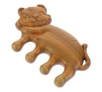 Healeved Shape Wooden Comb Lightweight Anti-static Wide Massage Comb for Scalp Care Natural Sandalwood for Hair Growth and Relaxation