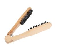 Healeved Shaped Wooden Hair Straightening Brush Anti-static Hair Straightener Comb for Smooth Styling Suitable for Women Professional Hairdressing and Daily Use