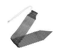 Healeved Shiny Rhinestone Inlaid Necktie for Men and Women Fashionable Music Festival Accessory Elegant Wedding Party Collar Bar Alternative Unique Sweet and Spicy Style