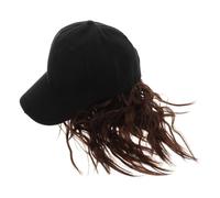 Healeved Short Curly Hair Baseball Cap Wig for Women Seamless Integrated Hat with Synthetic Extensions for Quick Styling Distinctive Look and Modern Fashion
