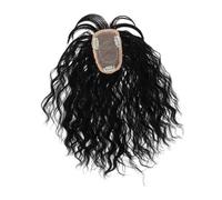 Healeved Short Curly Human Hair Wig Piece Women's Hair for Daily Fashion Shoulder Natural Wave Hairpiece