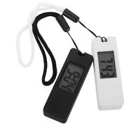 Healeved Silent Digital Watch Keychain Stylish and Playful Keyring 2pcs Compact Plastic Mini Portable Clock with Easy to Attach Design for Students for Travel and Everyday Use
