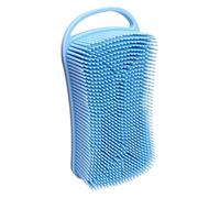 Healeved Silicone Bath Brush Massage Brush Suitable for Sensitive Skin Comfortable Bathing Experience Babies Shower Time with Hanging Hook Blue Skin-Friendly Material