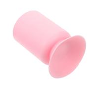 Healeved Silicone Desk Pen Holder with Suction Cup Multi-purpose Brush Organizer for Nail Art Supplies and Beauty Tools, Anti-drop Pink Pencil Holder for Desk Use