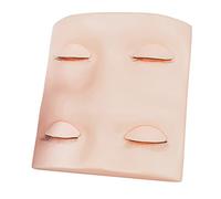 Healeved Silicone Eyelash Practicing Model for Makeup Training Reusable Lash Realistic Skin Texture Flexible Eyelids for Lash Extension Techniques