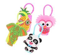 Healeved Silicone Hand Bottle Sleeve Set 4pcs 30ml Cartoon Animal Design Elephant Panda Pineapple Owl Hand Holder Cover for Travel and Daily Use