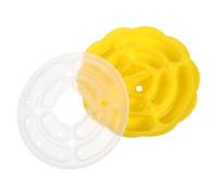 Healeved Silicone Hot Dog Mold for Handmade Sausage Making, round Shape, Dishwasher Safe and Steamer Safe, for Home Kitchen and Hotel Use, Yellow DIY Sausage Mold