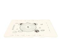 Healeved Silicone Kneading Mat Large Rolling Pad Non-Stick Pastry Mat for Baking Bread Pizza Cake with Printed Bear Pattern Kitchen Baking Accessories