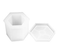 Healeved Silicone Mold Flowerplanter Making Mold Hexagonal Shape Easy to Demold Easy to Clean for Handmade Crafts Personal Use