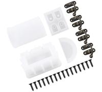 Healeved Silicone Mold for DIY Treasure Chest Box with Mirror Surface Epoxy Resin Craft Mold Kit with Accessories for Jewelry Casting and Storage Suitable for Resin Art and DIY Supplies