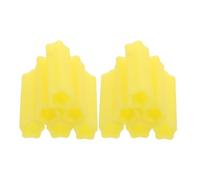 Healeved Silicone Nail Nipper Protective Sleeve Travel-friendly Cuticle Scissors Covers 20pcs with Comfortable Grip and Easy to Clean Material, Yellow for Salons and Family Gatherings