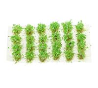 Healeved Simulated Grass Tuft Model DIY Miniature Plant Cluster Faux Grass Ornament for Sand Table Scenery Craft Multi-color Green Blue Gradient for Gaming and Diorama