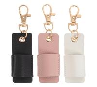 Healeved Single Pen Holder with Keychain 3pcs for Doctors and Professionals | Fake Leather, Textured Finish, Soft Lining, Scratch Resistant, Bag or Belt Attachment, Outdoor Use