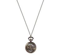 Healeved Skeleton Rabbit Pocket Watch Retro Vintage Alloy Mechanical Classic Watch for Collectors Unique for Men Women