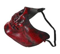 Healeved Skull Half Face Masks Lightweight Plastic Material 3pcs with Realistic Detailing, Gothic and Creepy Style for Halloween Costume Parties and Cosplay Masks for Men and Women