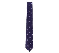 Healeved Skull Neckwear for Men and Women Halloween Tie Polyester Silk Necktie with Scary Costume Decor Halloween Themed for Dancing Party and Holiday Party
