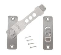 Healeved Sliding Barn Door Lock Stainless Steel Door Hook Lock Adjustable Left Or Right Mounting for Gates Sturdy Security Bolt Resisting Daily Use
