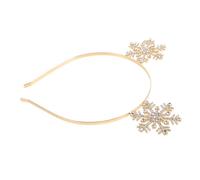 Healeved Snowflake Headband Holiday Party Favors Sparkling Rhinestone Snowflake Hair Accessories for Winter Wonderland Christmas Reindeer Ears Headwear