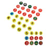Healeved Soccer Board Magnets Magnetic Coaching Board Set Plastic Secure Adhesion Assorted Color Versatile Use Accessories for Trainers and Coaches in Training and Classroom